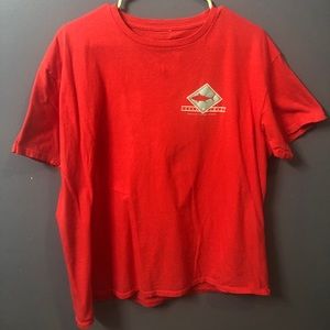 Ocean Coast Red T-Shirt Size Lg
